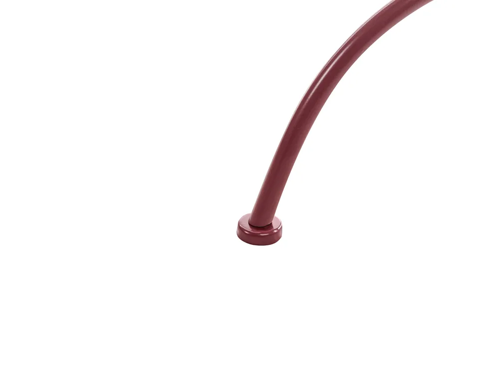 Bistro Table ALBINIA 70 cm 70 cm Metal Burgundy_1016225