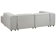Modular Corner Sofa 2 Seater ARDAL with Ottoman Fabric Light Grey Left Hand_949540