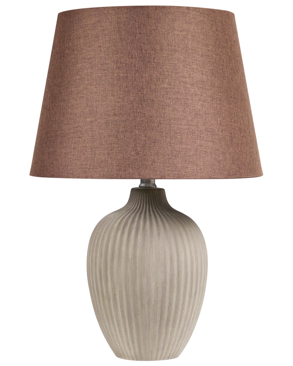 Bordlampe FERGUS Keramikk Brun