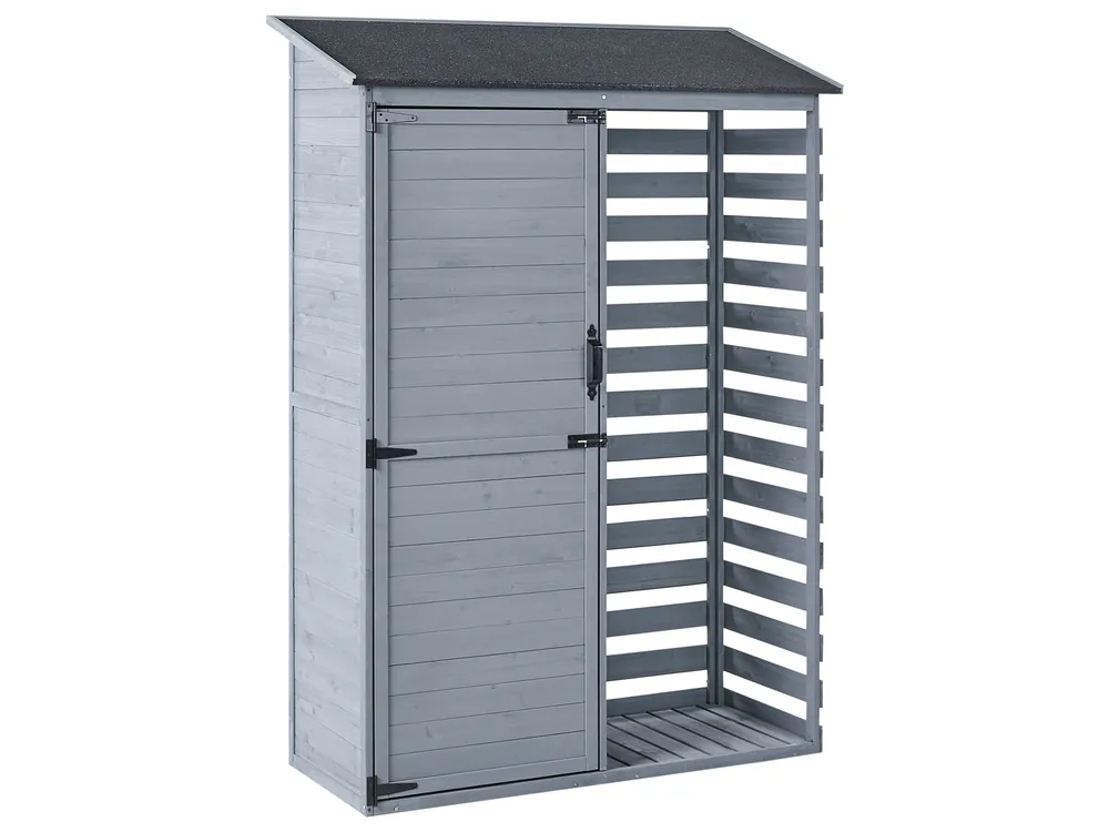 Tool Shed CENGIO 130 cm 57 cm Fir Wood Grey