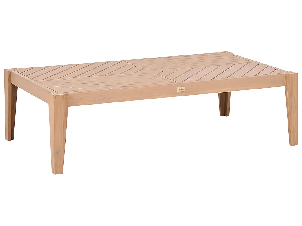 Trädgårdssoffbord RIVELLO 123 cm 68 cm Akaciaträ Ljusbrun