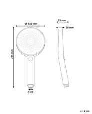 Shower Head and Hose Kit UYUCA 4-function Black_988196