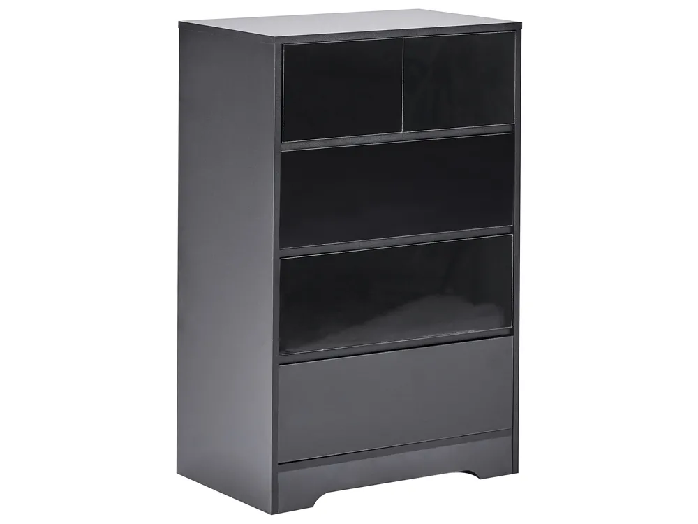 5 Drawer Chest ALBERTA Black