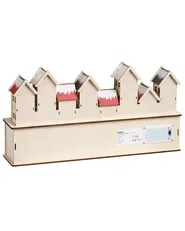 Julpynt LED VISTERFLO 24 cm Adventskalender Ljusbrun_1017224