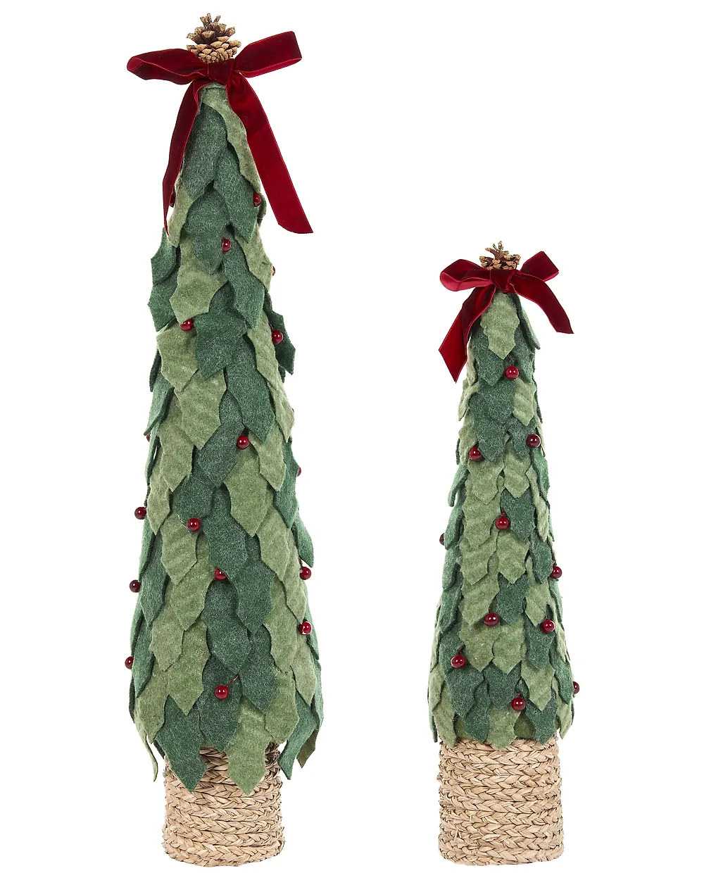 Set med 2 figuriner SIMONIEMI 55/75 cm Julgran Grön