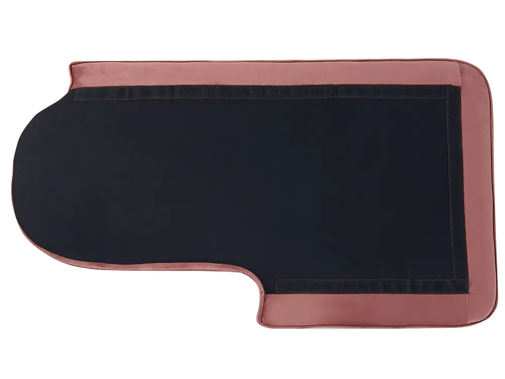 Left-Hand Chaise Longue ALLIER Velvet Pink_795598