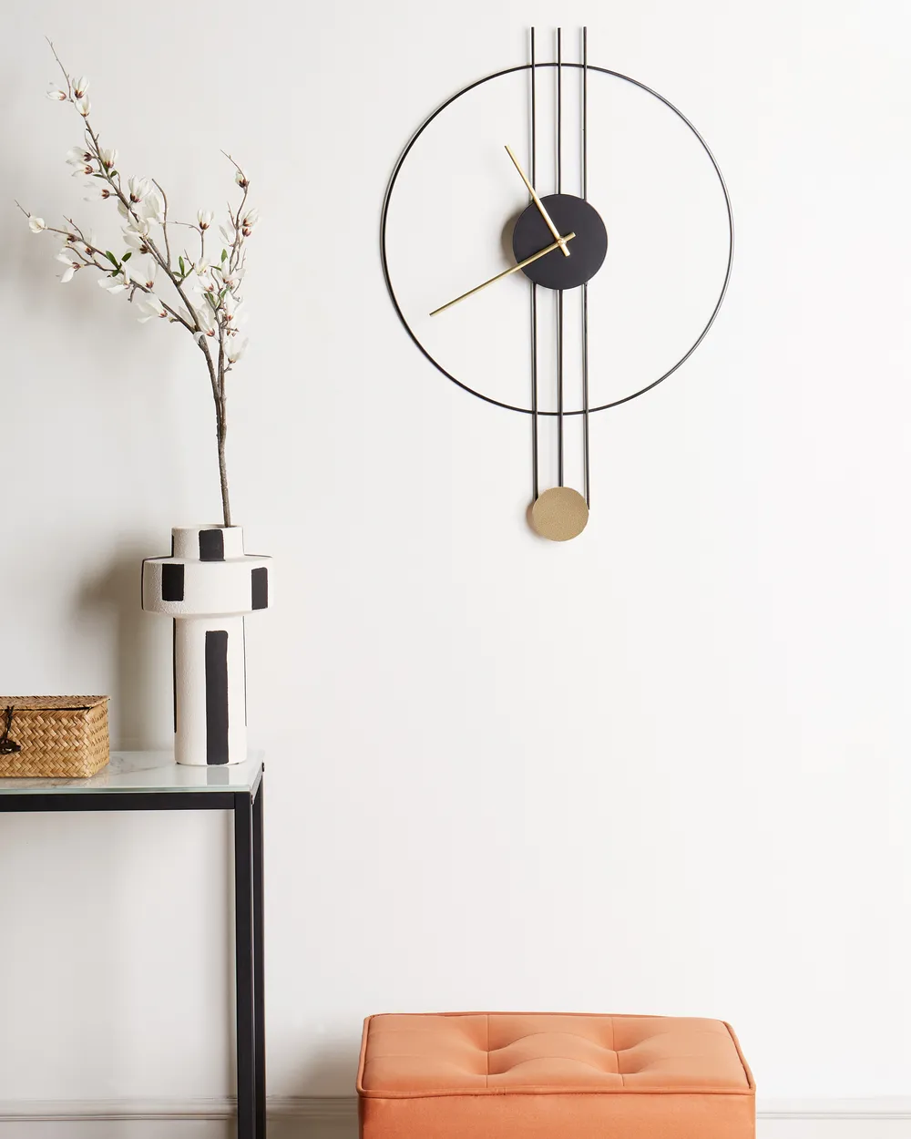 Wall Clock ANNIVIERS 44 cm Metal Black