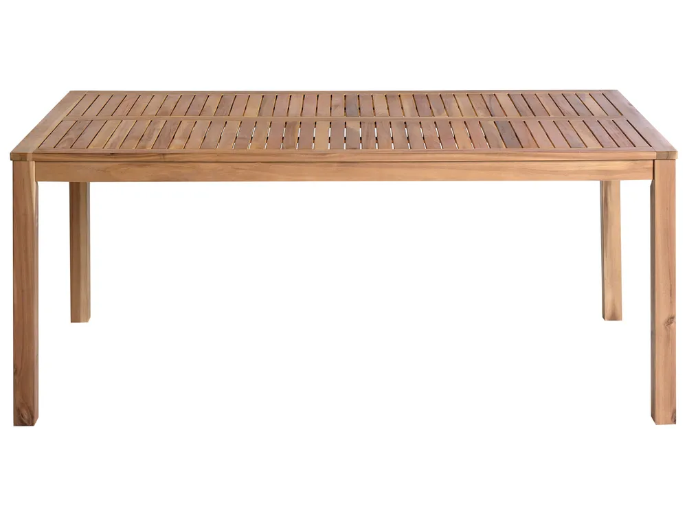 Trädgårdsmatbord OMBRIANO 180 cm 90 cm Certifierat akaciaträ Ljusbrun_958713