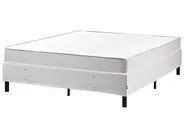 Divan Bed without Headboard Fabric COUNTESS 160 x 200 cm (EU King Size) Light Grey_1057633
