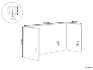 Desk Screen SOLOA 210 x 61 cm Green_1014947