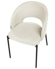 Set of 2 Dining Chairs PENNY Fabric Light Beige_1007310