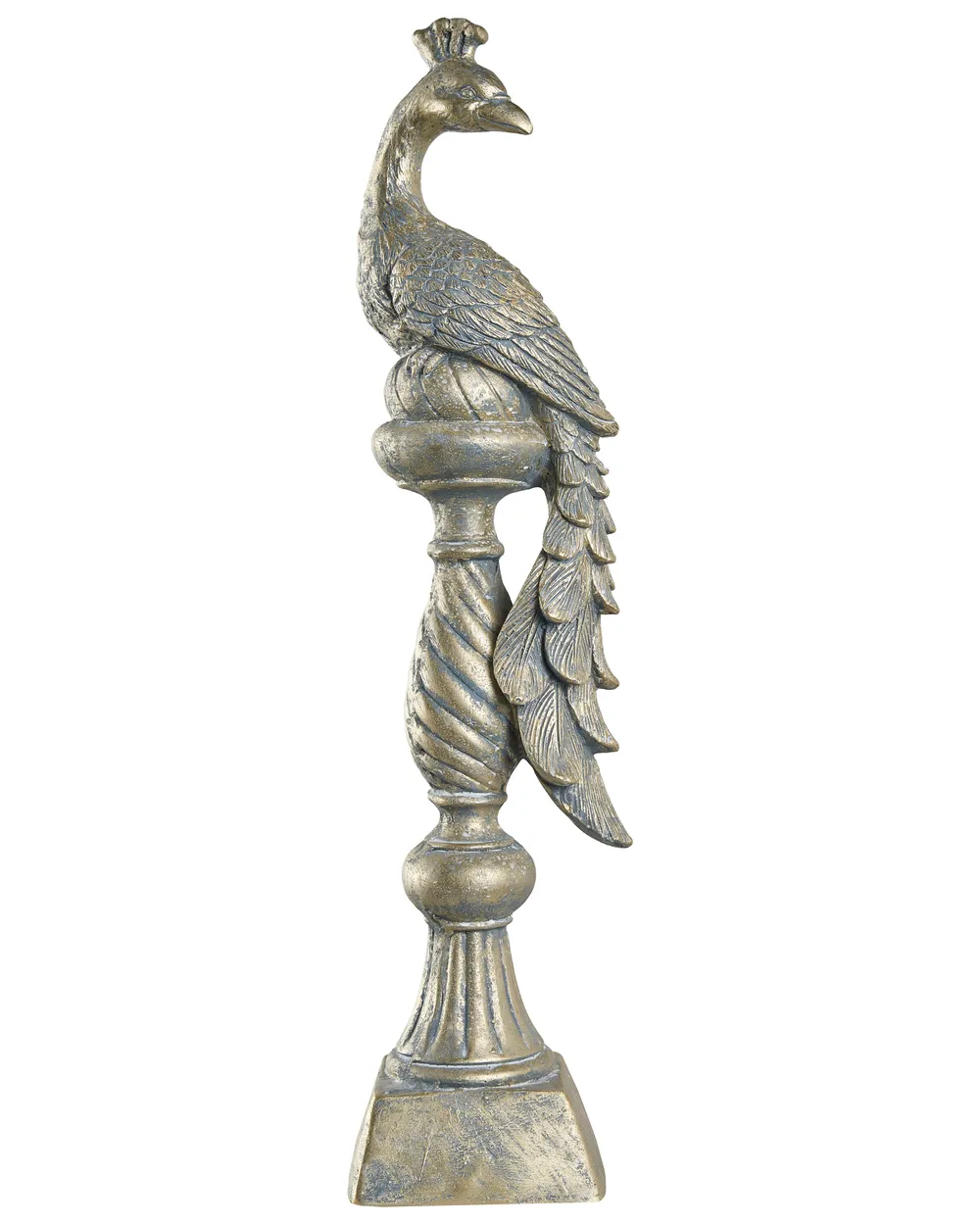 Trädgårdsfigur HAARBY Påfågel Guld_1072973