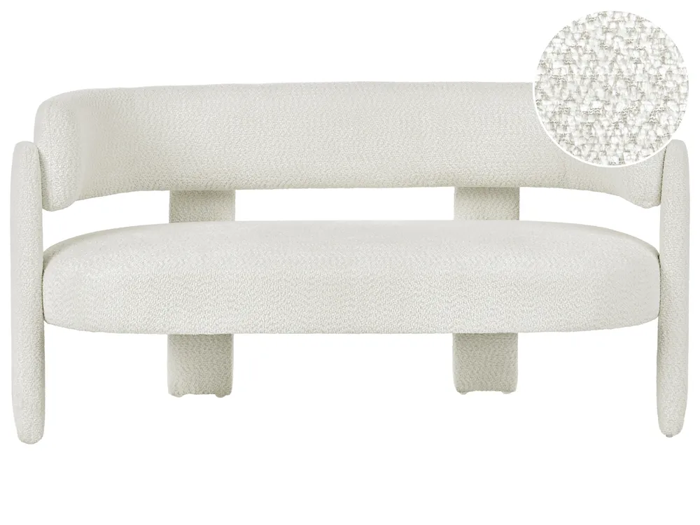 Sofa 2 Seater BUREA Chenille Off-White