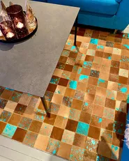 Rug ALIAGA Brown 140 x 200 cm Leather_897438