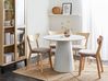 Dining Table PLATO White 100 cm 100 cm Metal