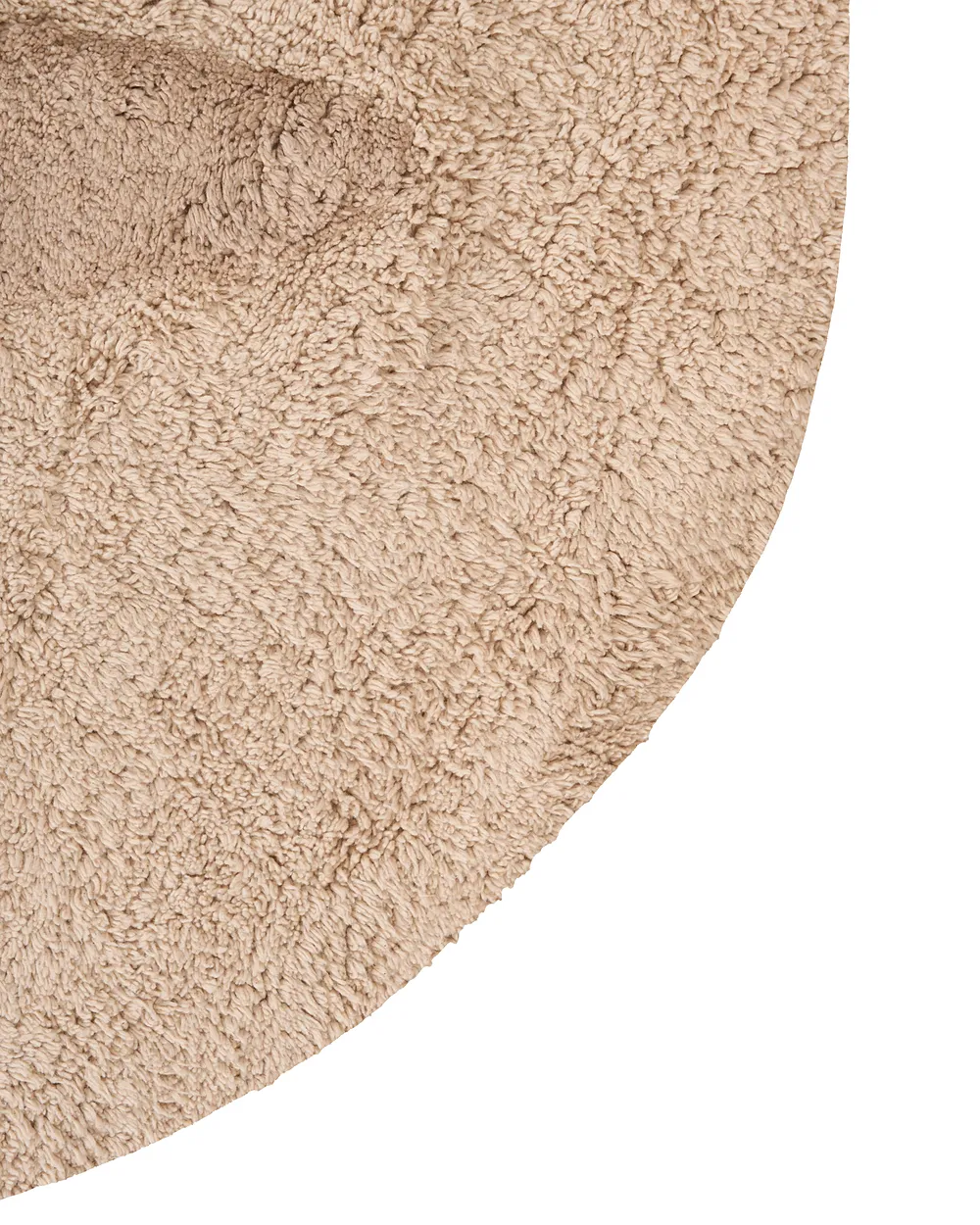 Barneteppe IRINGAL  Lys beige ø 120 cm Bomull_1155022
