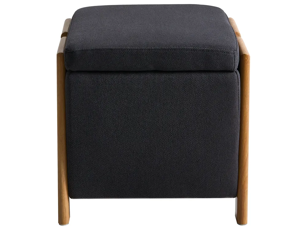 Förvaringpuff EDLAND 45 cm Svart_1040664
