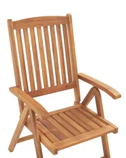Set of 2 Garden Chairs JAVA Acacia Wood Light Brown_785523