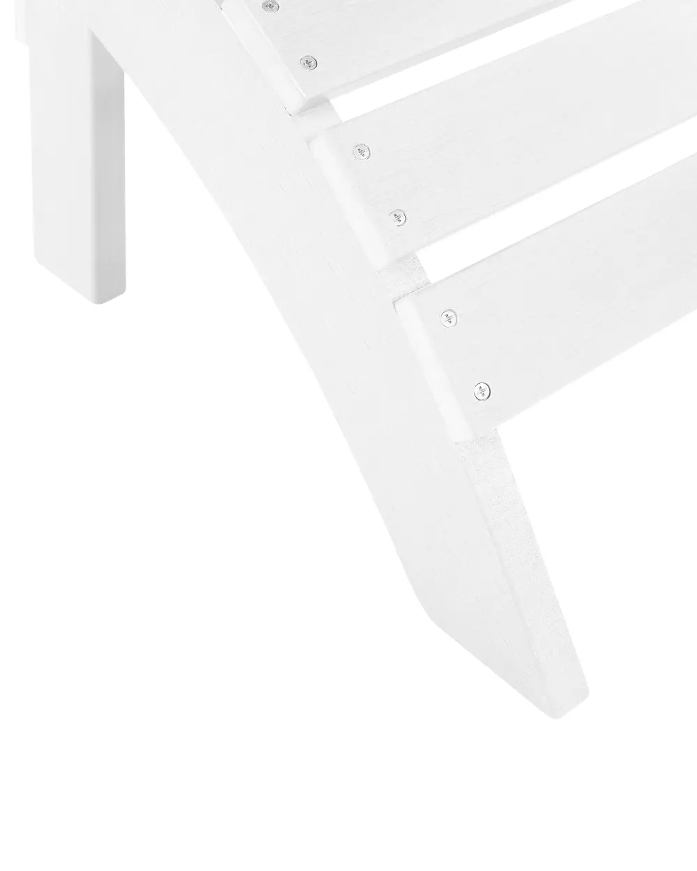 Trädgårdsstol ADIRONDACK med fotpall Vit_809490