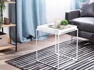 Side Table SAXON Metal White_733152