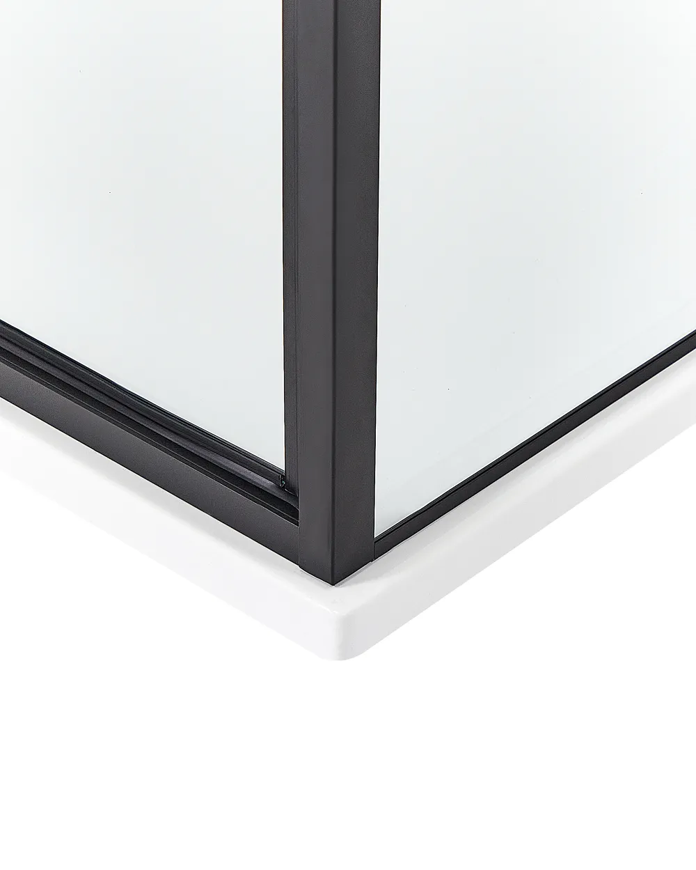 Duschväggar DARLI 700 x 700 x 1850 mm Svart_944129