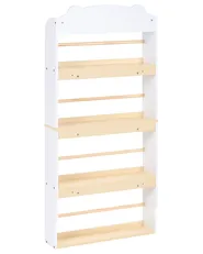 Kirjahylly 4 tasoa MIMILI 124 cm Valkoinen_1115413
