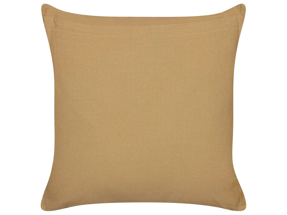 Set med 2 prydnadskuddar BANYAN 45 x 45 cm Bomull Beige Geometriskt tryck_838771