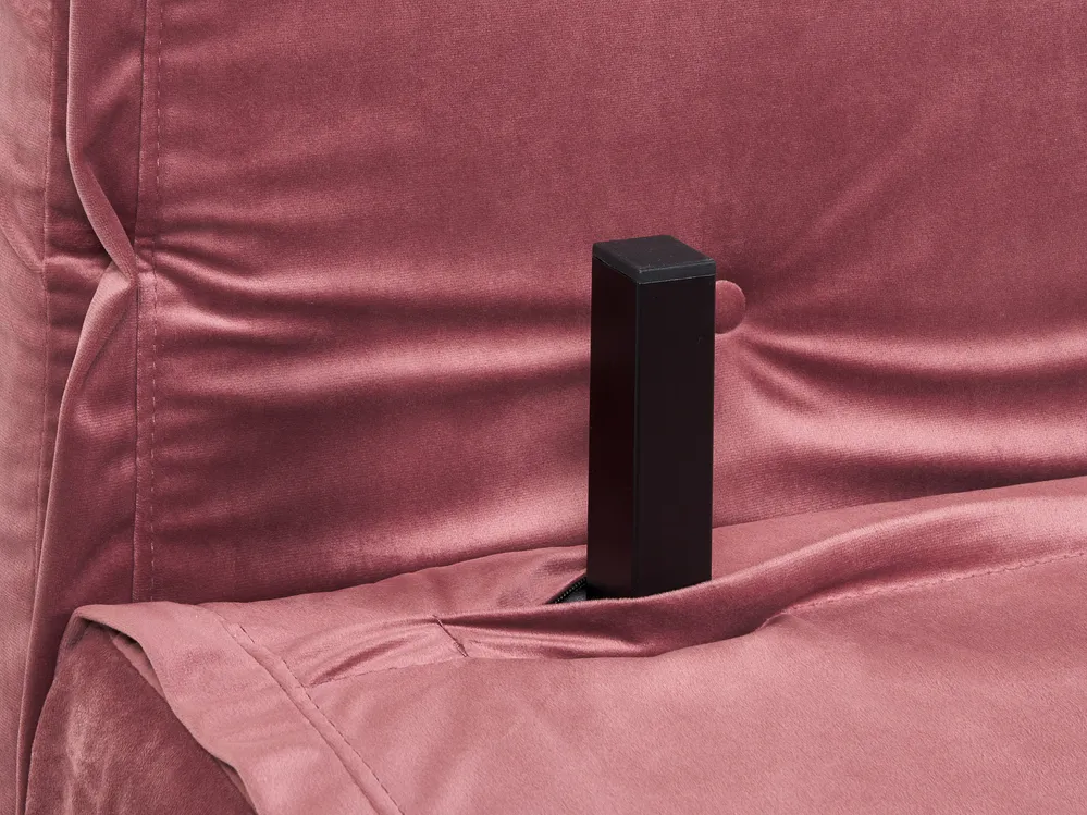 Single Sofa Bed VESTFOLD Velvet Pink_850979