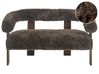 Soffa 2-sits ILBRO Fuskpäls Mörkbrun