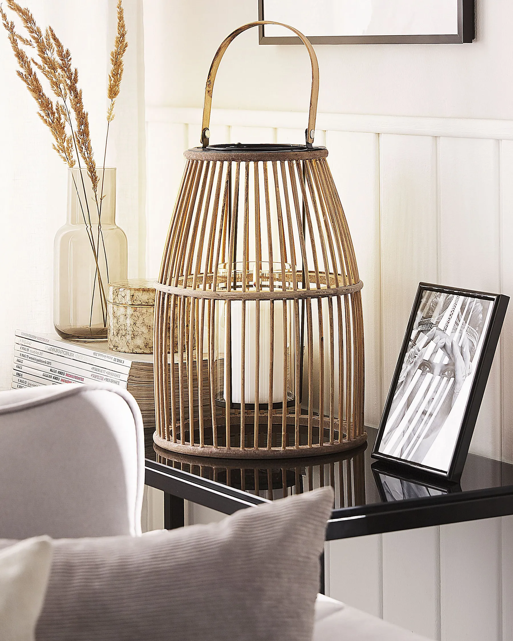 Lykta HOSTE 32 cm Bambu Beige_776444