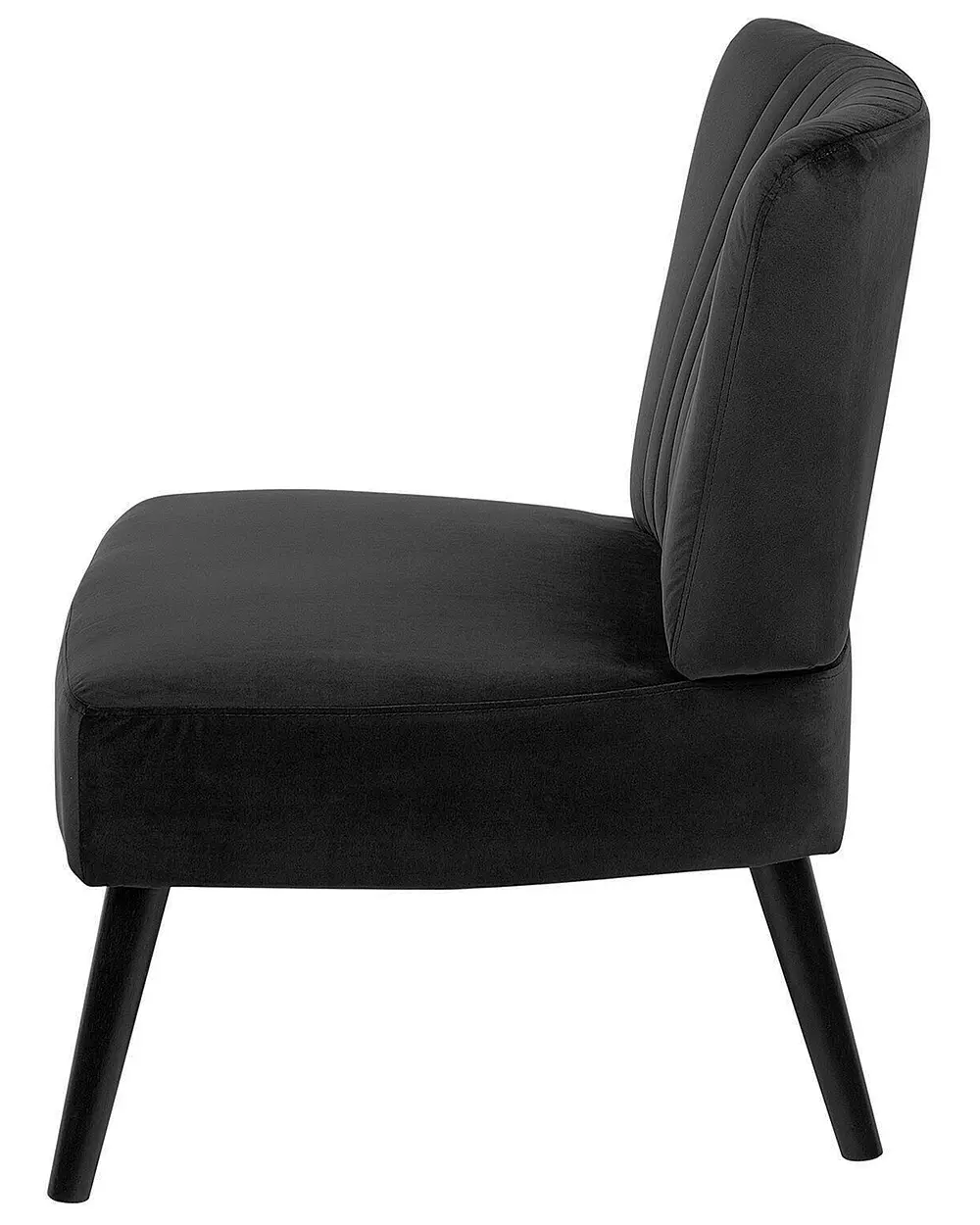Armchair VAASA Velvet Black_719828