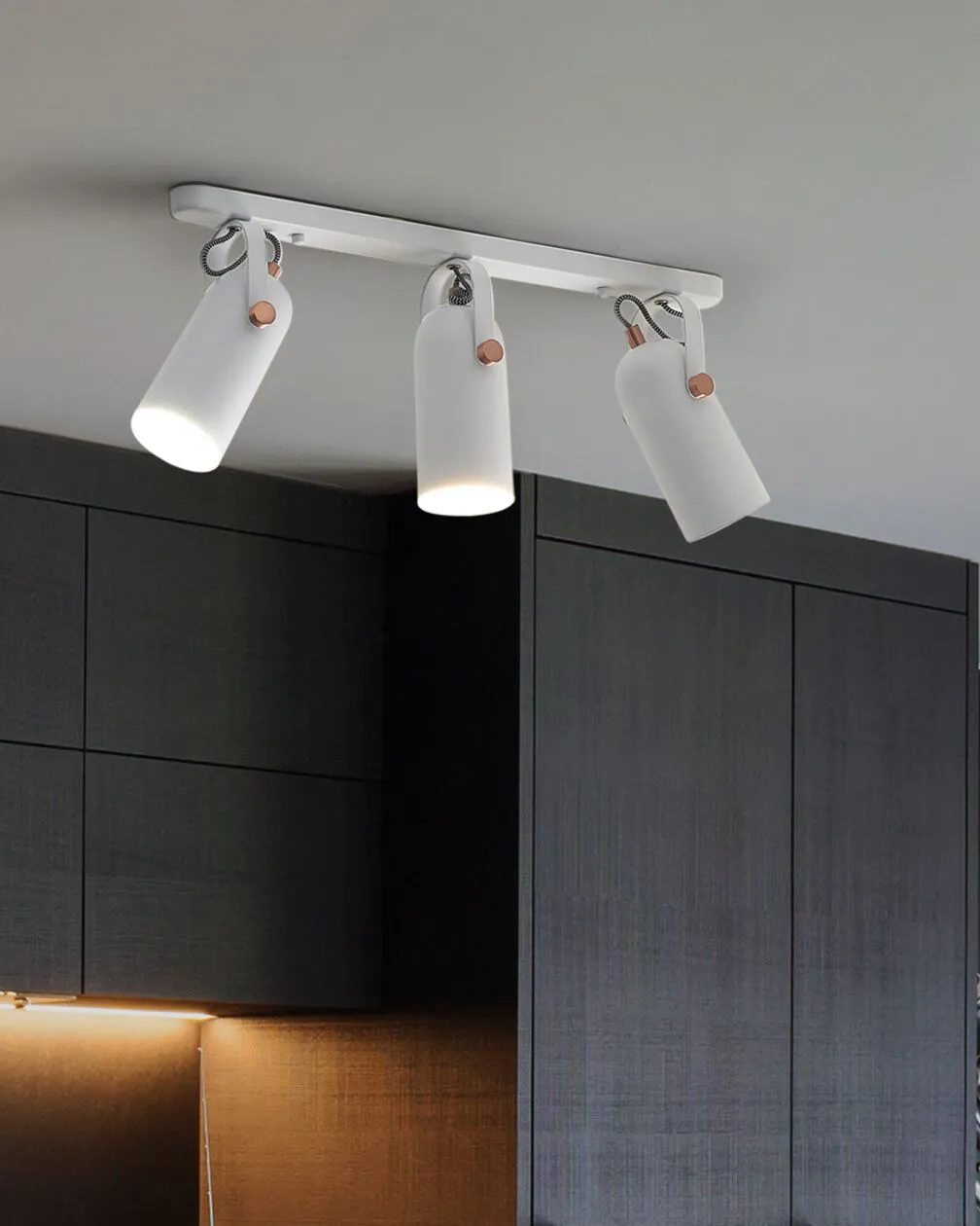 3 Light Spotlight TYRIA Adjustable Metal White_851197