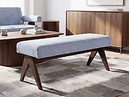 Living Room Set TAMRE Chenille Light Blue/ Dark Brown_1185306