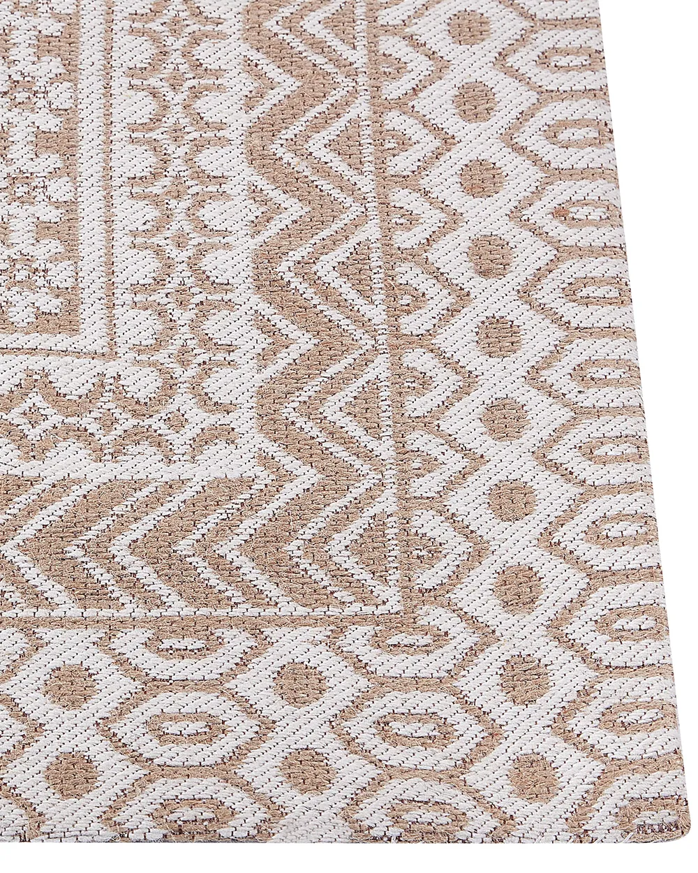 Rug BAGLAR White 200 x 300 cm Jute_853541