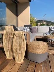 Lantern TAHITI 72 cm Bamboo Natural_835412