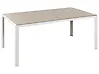 Puutarhapöytä CATANIA 160 cm 91 cm Lasi Beige