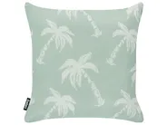 Set of 3 Outdoor Cushions BONNETIA Plant Pattern 30 x 50 cm 45 x 45 cm Light Green_1125356
