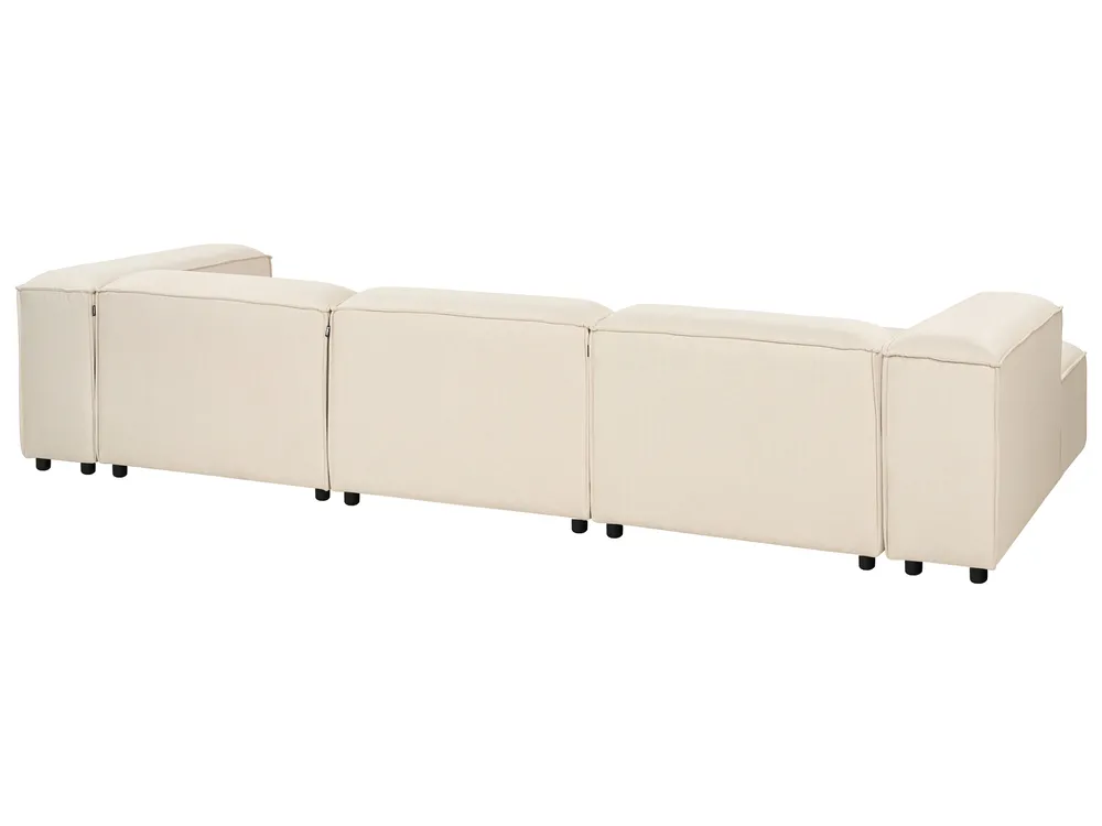 Modular Corner Sofa 4 Seater ARDAL Fabric Beige Right Hand_947919