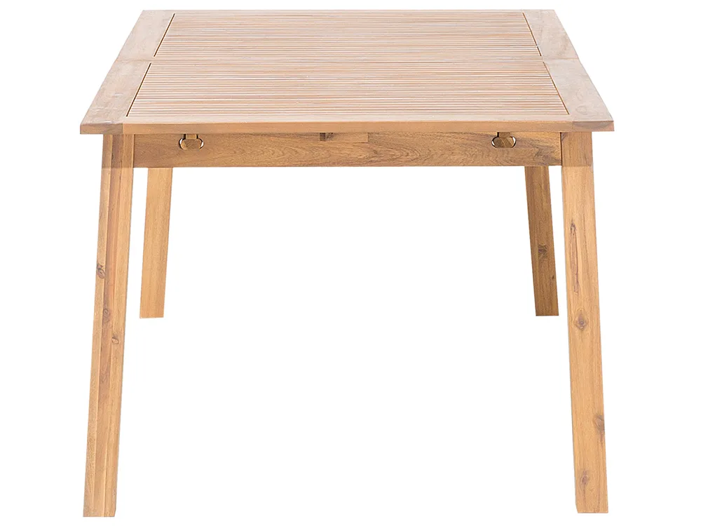 Extending Garden Dining Table CESANA 180/240 cm 100 cm Acacia Wood Light Brown_691143