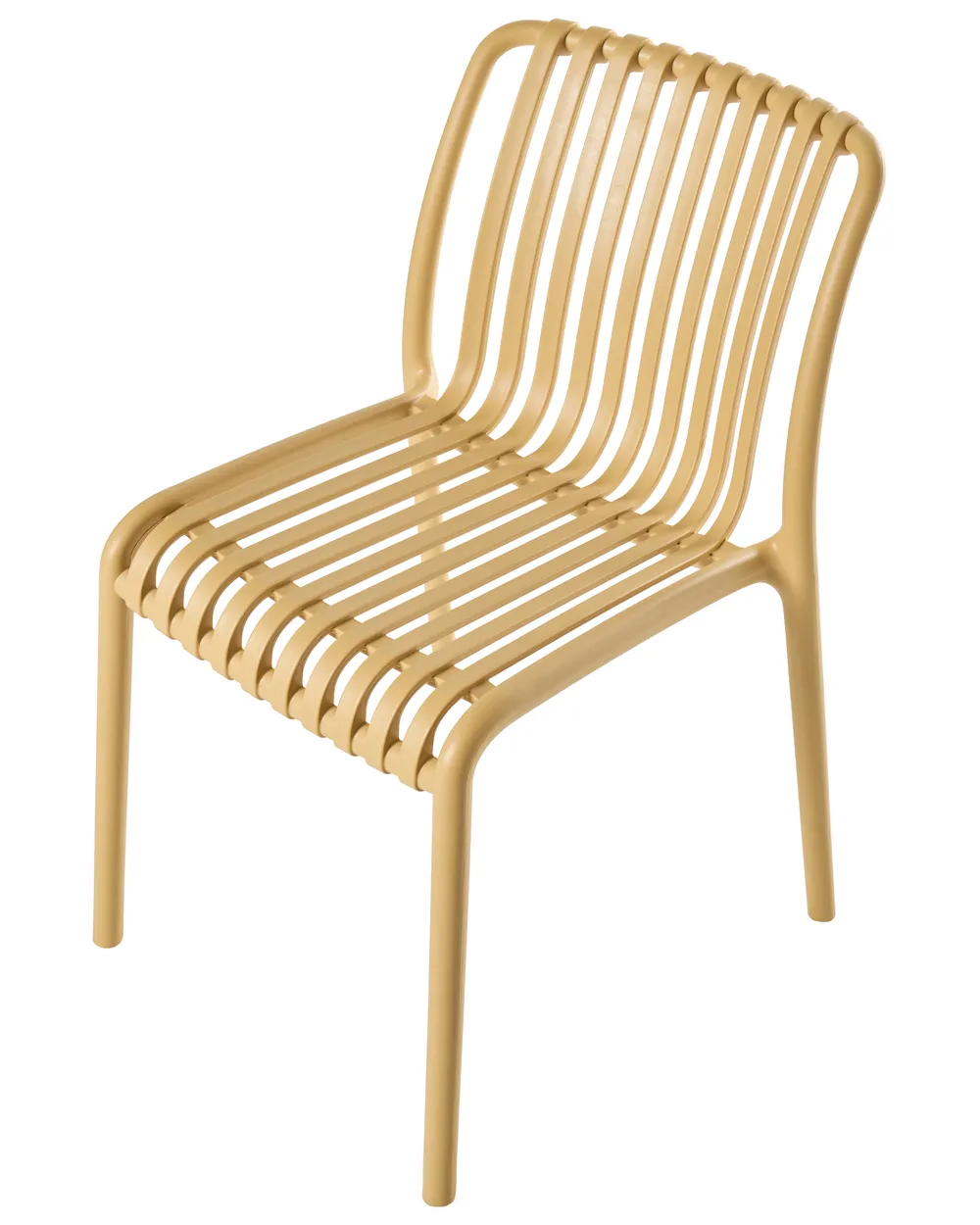 Set med 4 trädgårdsstolar ARICCIA Senapsgul_1051449