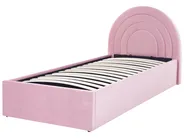 Barnsäng med förvaring ANET Sammet Rosa 90 x 200 cm_860722