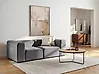 Modular Sofa 2 Seater FALSTERBO Velvet Grey