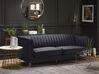 Sofa 3 Seater ARVIKA Velvet Black