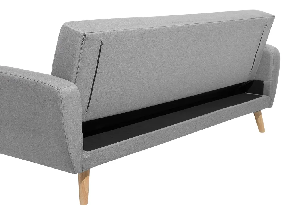 Bäddsoffa 3-sits FLORLI Ljusgrå_704161