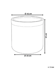 Blomkruka SAMOS 42 cm Grå_853337