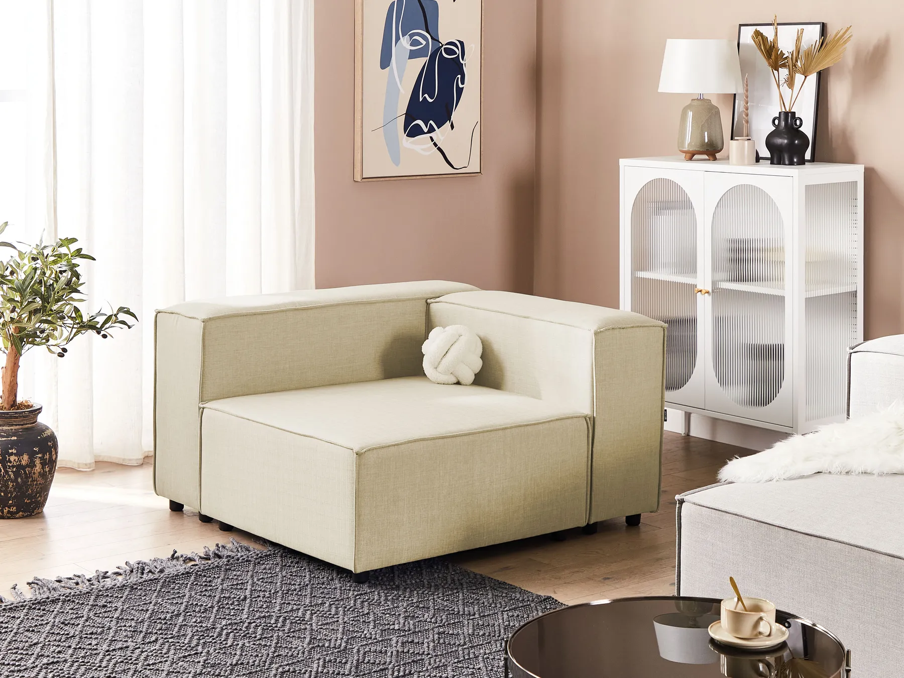 Kulmamoduuli APRICA Keinopellava Beige_860289