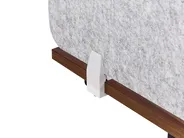 Skiljevägg för skrivbord SPLIT 160 x 50 cm Grå_894543