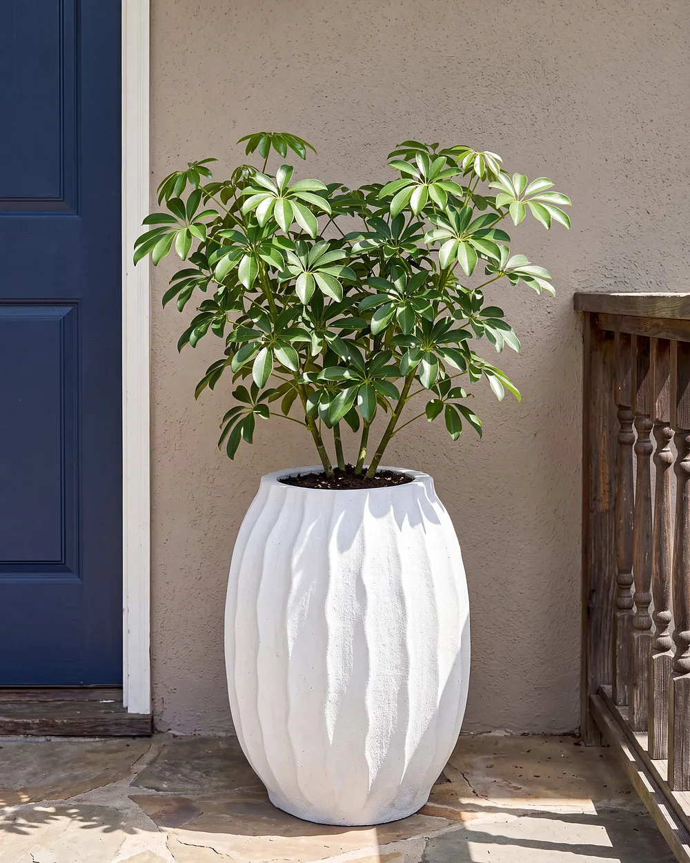 Plant Pot LUNGAU 35 cm White