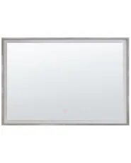 Badrumsspegel med LED ARGENS 80 cm 60 cm Silver_748237