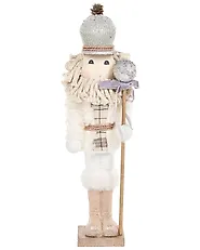 Koristesetti 2 kpl ALANIEMI 52/79 cm Pähkinänsärkijä Beige_1156635